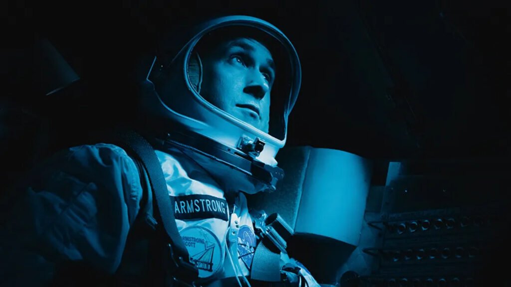 Ryan Gosling as Neil Armstrong in the First Man