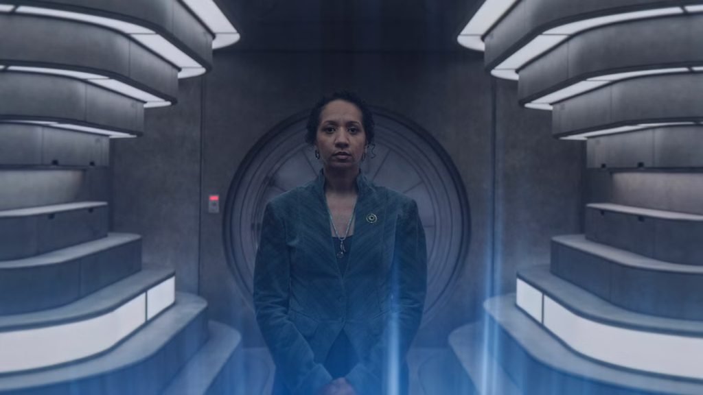Alexandria Riley as Camille Sims in Silo Season 3