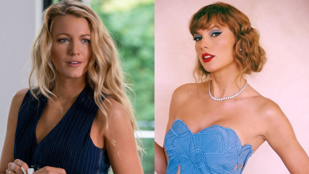 Blake Lively in It Ends With Us and Taylor Swift