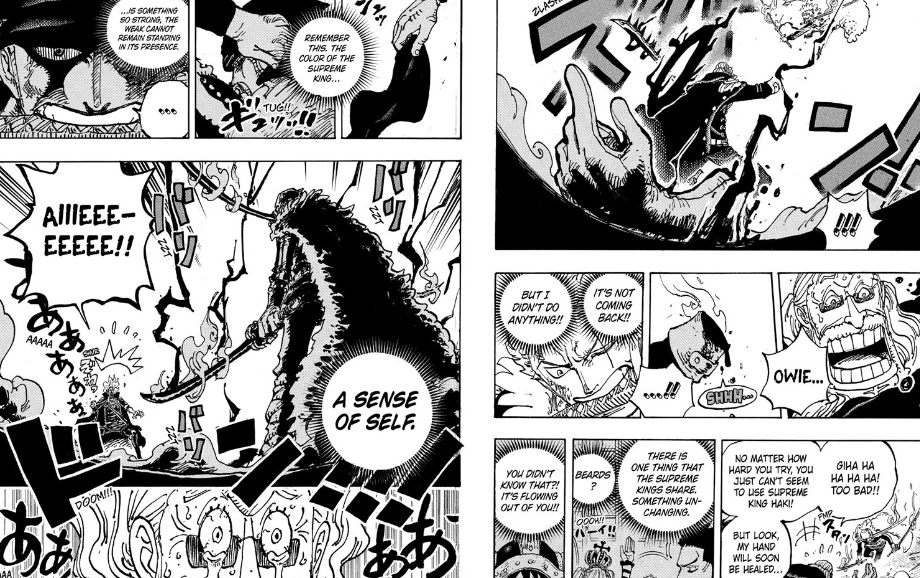 Zoro prepares to strike Sommers in One Piece Chapter 1194.