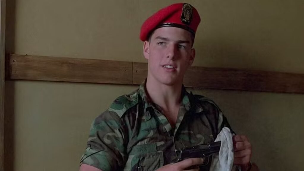 Tom Cruise as Cadet Captain David Shawn in Taps