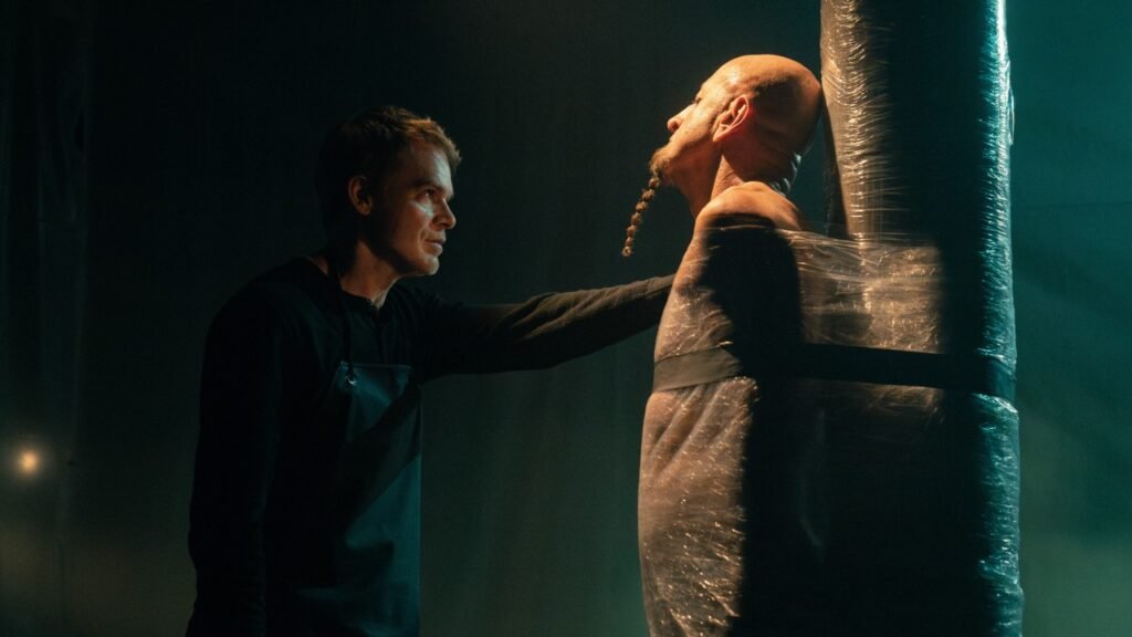 Michael C. Hall as Dexter Morgan and System of a Down bassist Shavo Odadjian