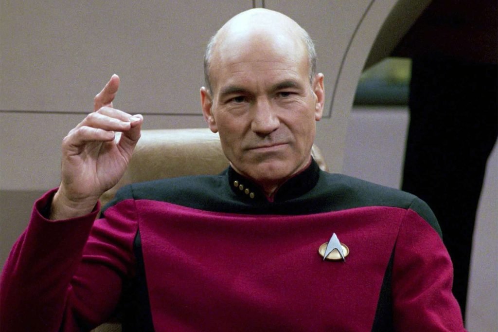Sir Patrick Stewart said his role as Jean-Luc Picard was that of a minister in space. 