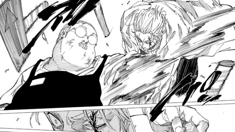 A panel from Sakamoto Days chapter 278
