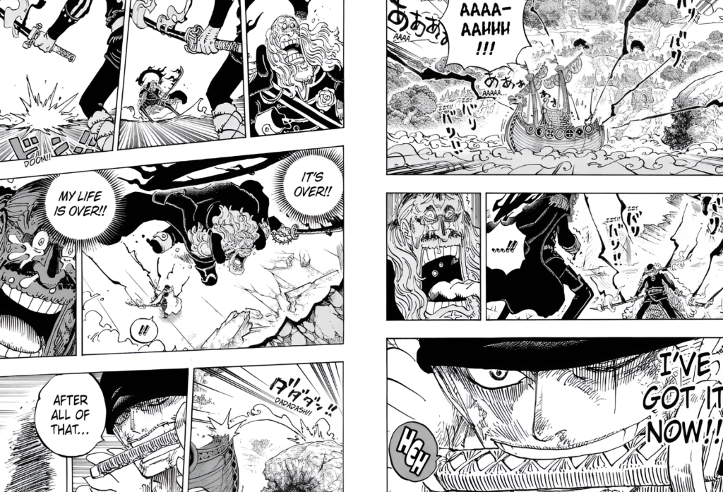 A panel from One Piece chapter 1195