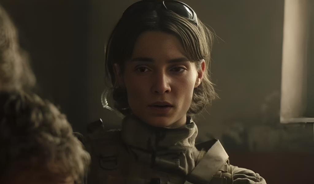 Soriano (played by María Salgueiro) from the 2026 Amazon Prime Video film Apocalypse Z