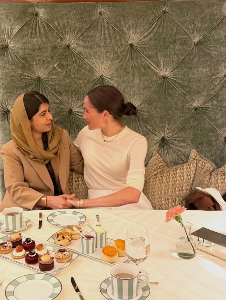 Malala Yousafzai and Meghan Markle in London