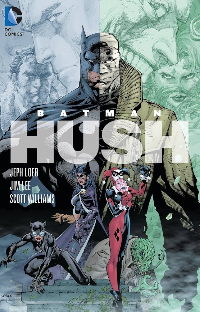 Batman Hush is iconic among DC Comics, written by Jeph Loeb, Penciled by Jim Lee and inked by Scott Williams. Josh Silverman knows this too. 