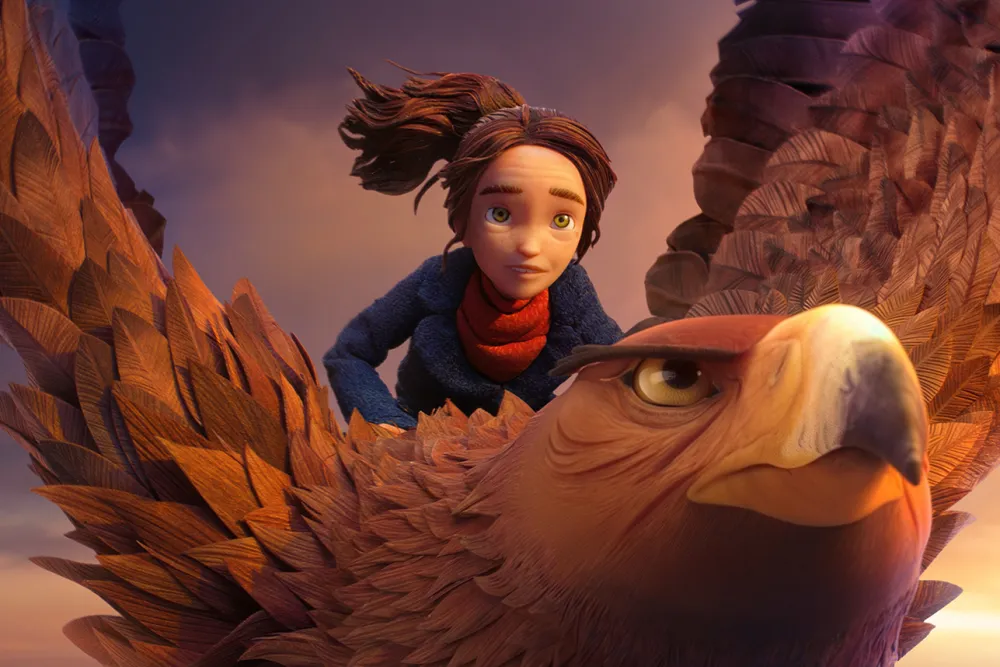 Laika Studios' Wildwood featuring Prue in flight.   